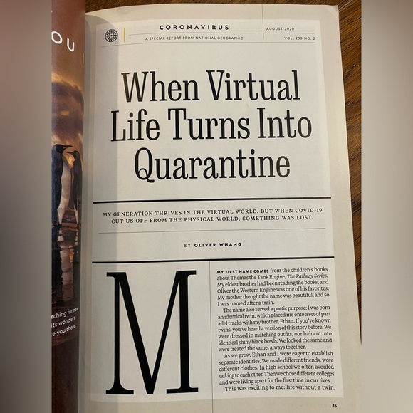 National Geographic Yellow and Black Pandemic Edition August 2020 - Picture 3 of 5